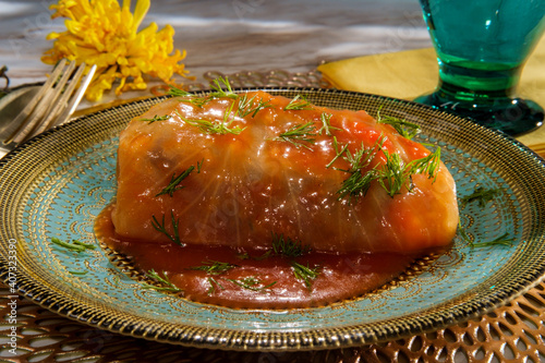 Polish Stuffed Cabbage Roll photo