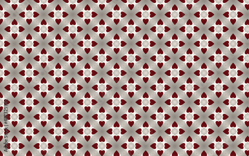 Valentine's day theme, red heart pattern on a background.