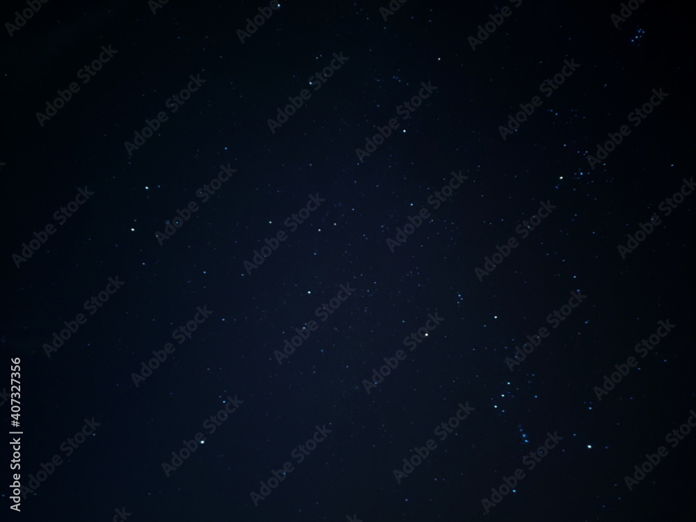 night starry sky, constellations in the sky, winter bright night without moon, black background