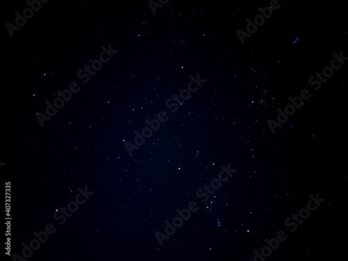 night starry sky  constellations in the sky  winter bright night without moon  black background
