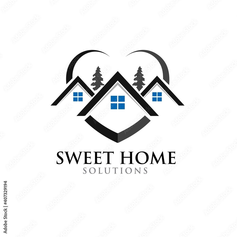 sweet home and real estate logo designs simple modern sweet home and real estate logo designs simple modern