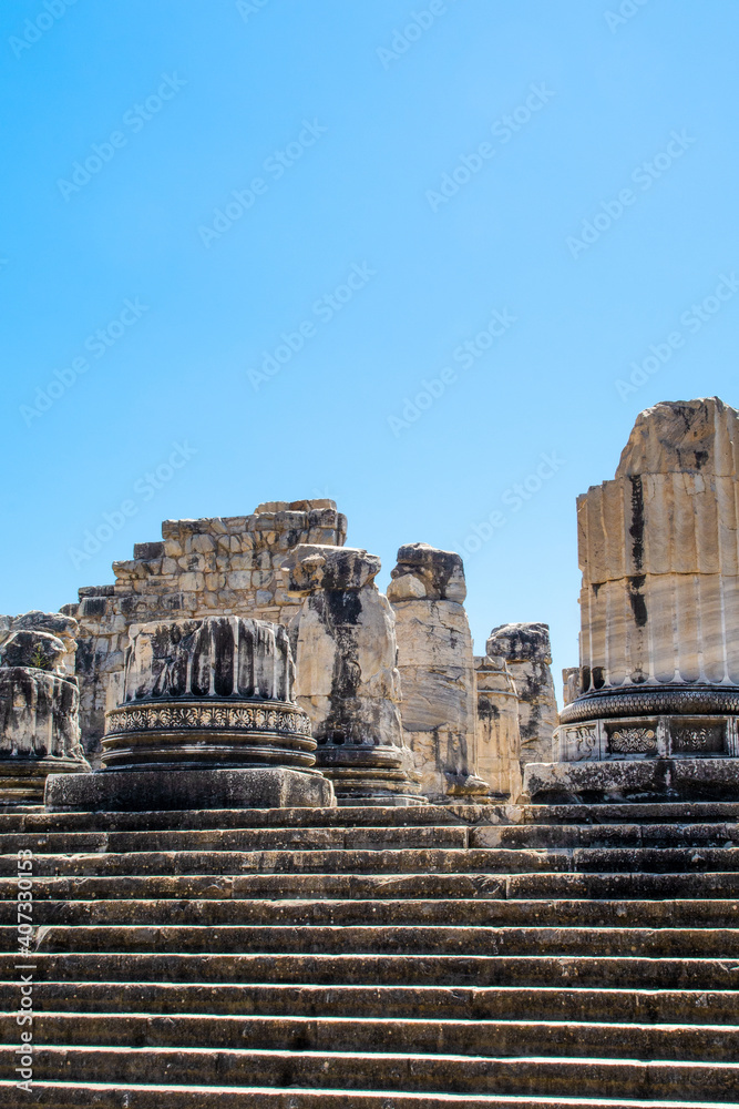 Ruins of the Temple of Apollo in Didim, Turkey