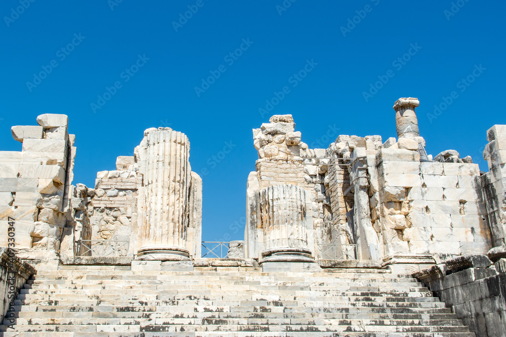 Ruins of the Temple of Apollo in Didim, Turkey