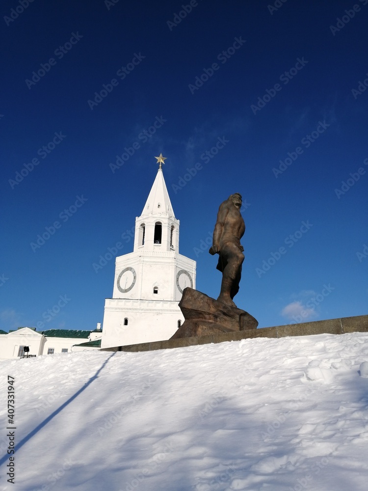 Fototapeta premium church in the snow