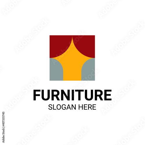 Free Download Modern Unique Furniture and Household with Window Icon Logo Vector Design Template Isolated. - GFXLoad