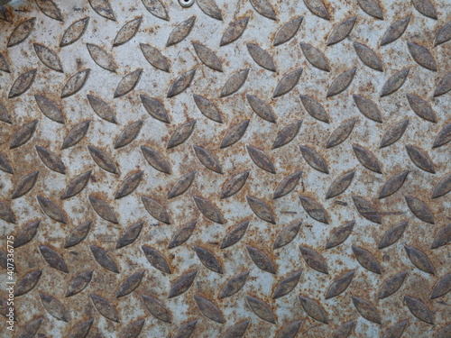 old and rusty metal floor seamless of steel texture.