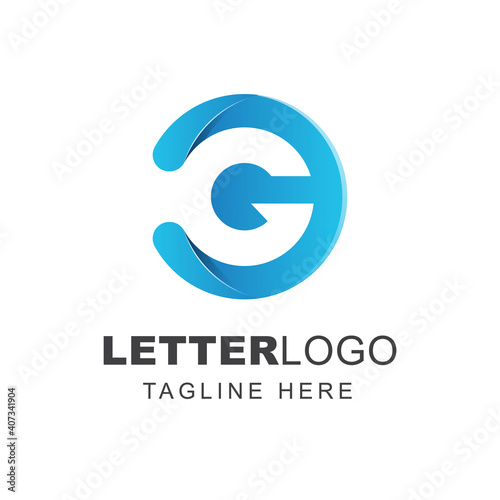 Letter G Logo design with circle shape