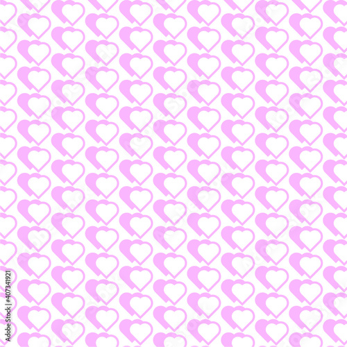 Pink heart pattern background for happy valentine wallpaper, banner, greeting card. Eps 10 vecor