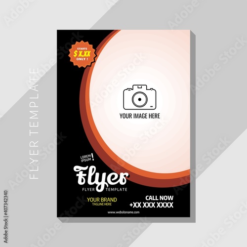 Illustration vector graphic of flyer template, perfect for flyer restaurant, flyer menu, restaurant menu, restaurant template, business, business template, cafe, menu, etc