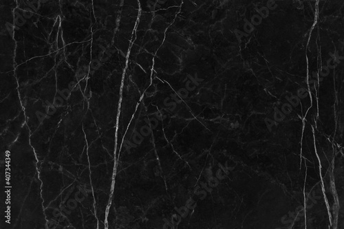 Black marble texture for background or tiles floor decorative design.