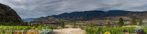 winery view panorama of mountains