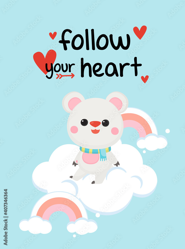 Illustration of Valentine's Day greeting card. Character design. Illustration of Valentine's Day greeting card. Character design.