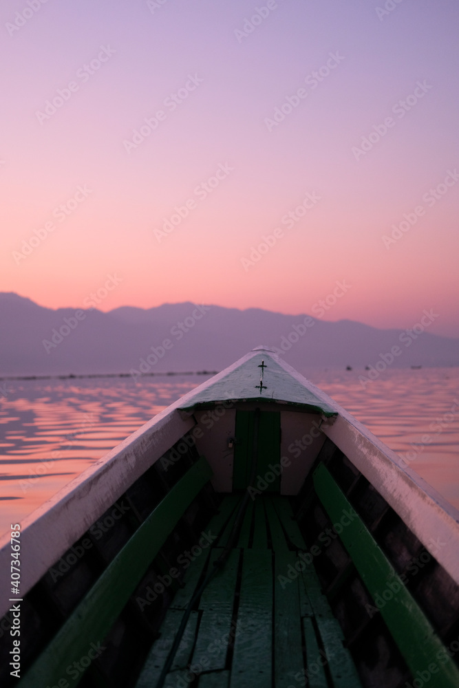 Peaceful moment on Inle lake