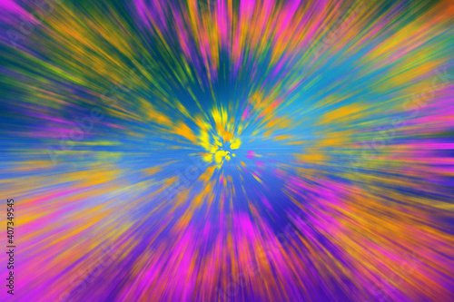 An abstract psychedelic burst background image.
