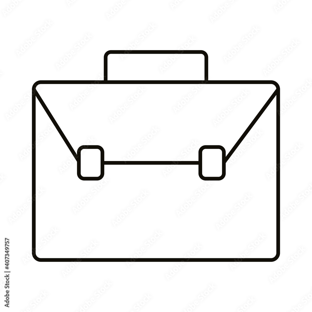 suitcase bag line style icon vector design suitcase bag line style icon vector design
