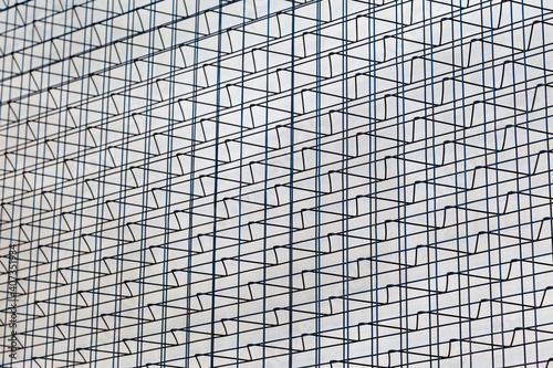 metal grid background