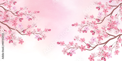 桜　春　花　背景