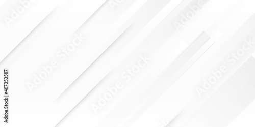 Technology banner design with white and grey arrows. Abstract geometric vector background. elegant white background with shiny lines. Abstract white square shape with futuristic concept background