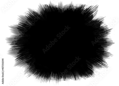 Wallpaper Mural モノクロベタフラッシュ・アナログ手書き風 Torontodigital.ca