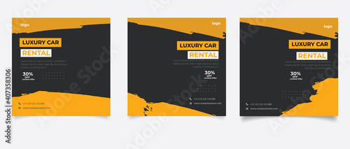 car rental promotional social media