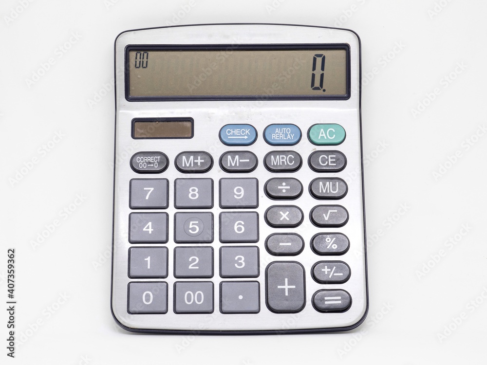 calculator on white background calculator on white background