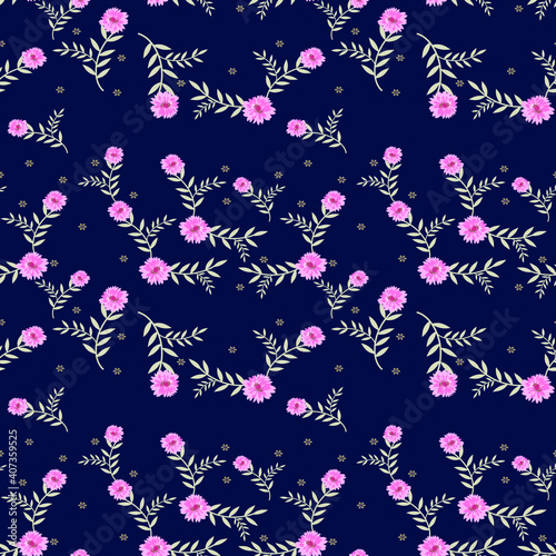 seamless flower with paisley pattern on   background
