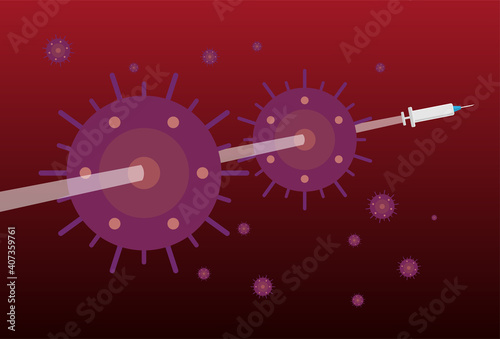Vaccines are used to destroy the virus