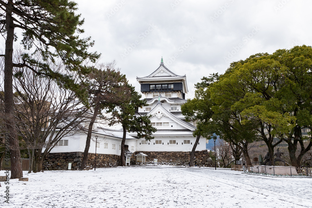 custom made wallpaper toronto digital雪の小倉城