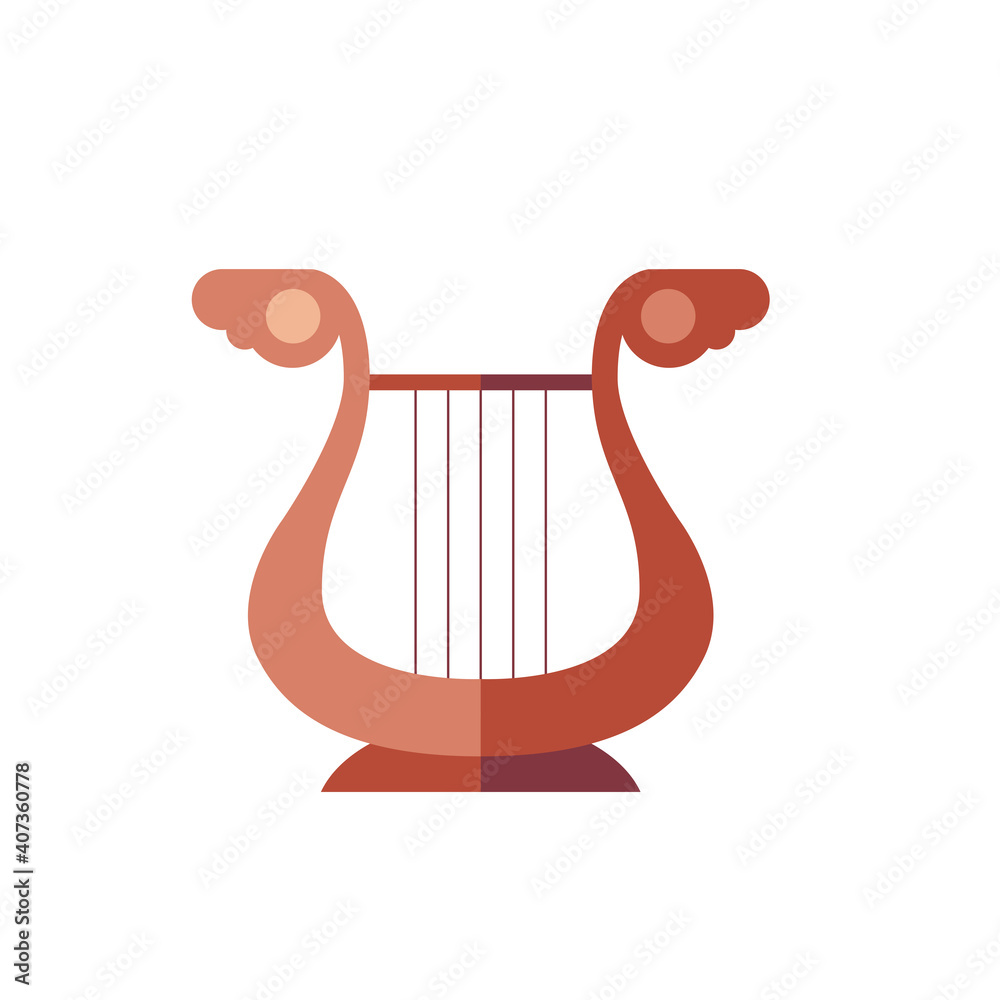 lyre instrument icon vector design lyre instrument icon vector design
