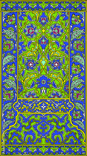 Traditional Turkish ornament seamless for your design. Floral Ornamental pattern. Iznik . Vector.