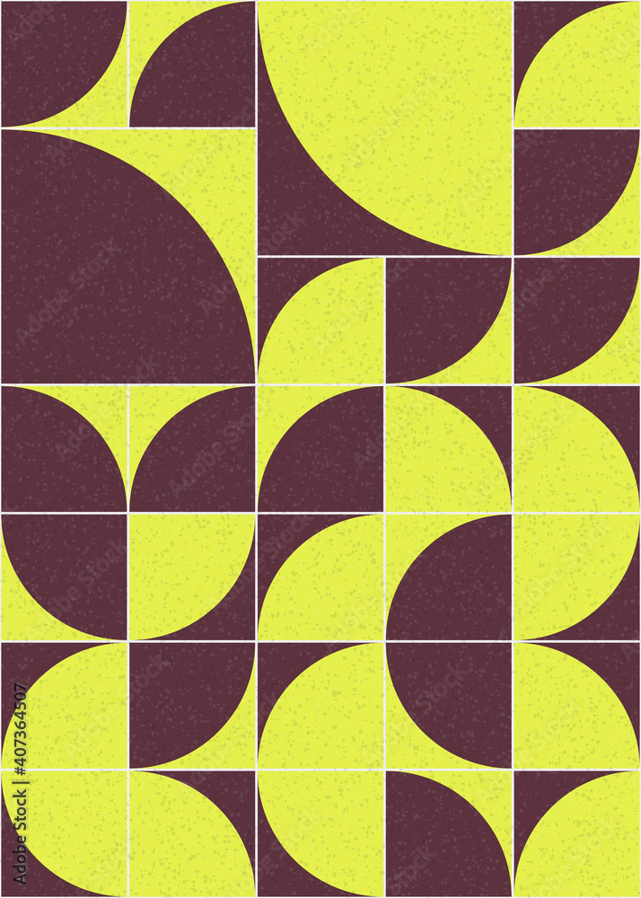 Abstract Geometric Pattern generative computational art illustration