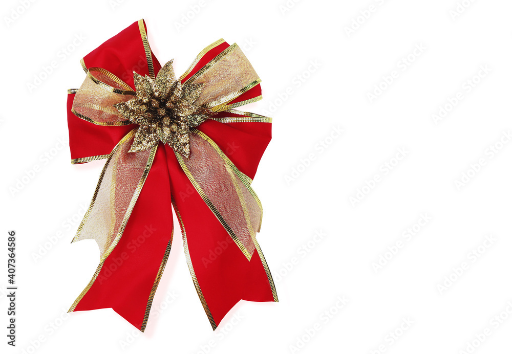 gift bow. Ribbon. Isolated on white background, clipping path included.