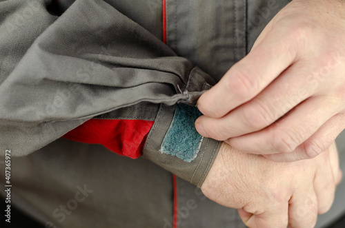 Special protective clothing for work.