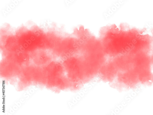 Abstract red watercolors, brush stroked painting on white paper background for design, wallpaper, banner..