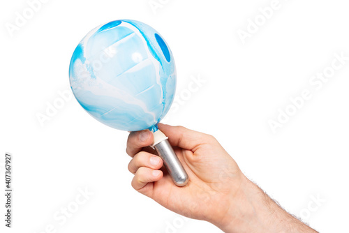 Εκτύπωση καμβά Laughing drug canister with a baloon