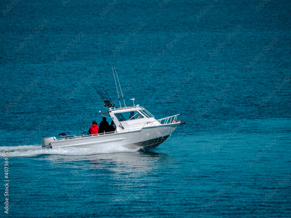 Speeding Fishing Boat