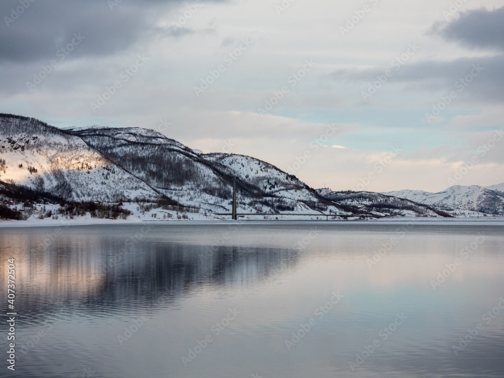 Brücke von Kafjord, Alta, Norwegen