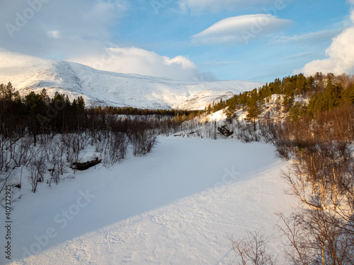 Landschaft in Troms og Finnmark, Tromsoe, Norwegen