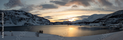 Br  cke von Kafjord  Alta  Norwegen
