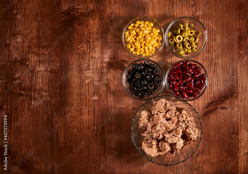 Ingredients for tuna salad