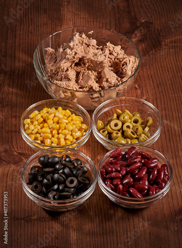 Ingredients for tuna salad