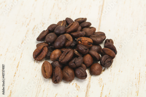 Roasted coffee beans for cooking
