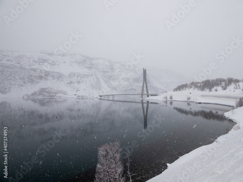Brücke von Kafjord, Alta, Norwegen