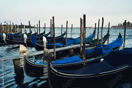 Gondolas of Venice, Italy. © Øyvind