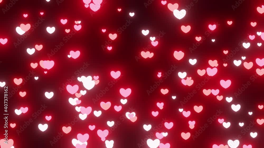 Hearts animation, Valentine’s day background. Hearts animation, Valentine’s day background.
