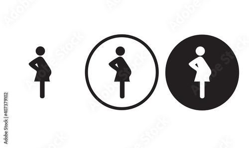 Pregnant icon  web icon set vector illustration