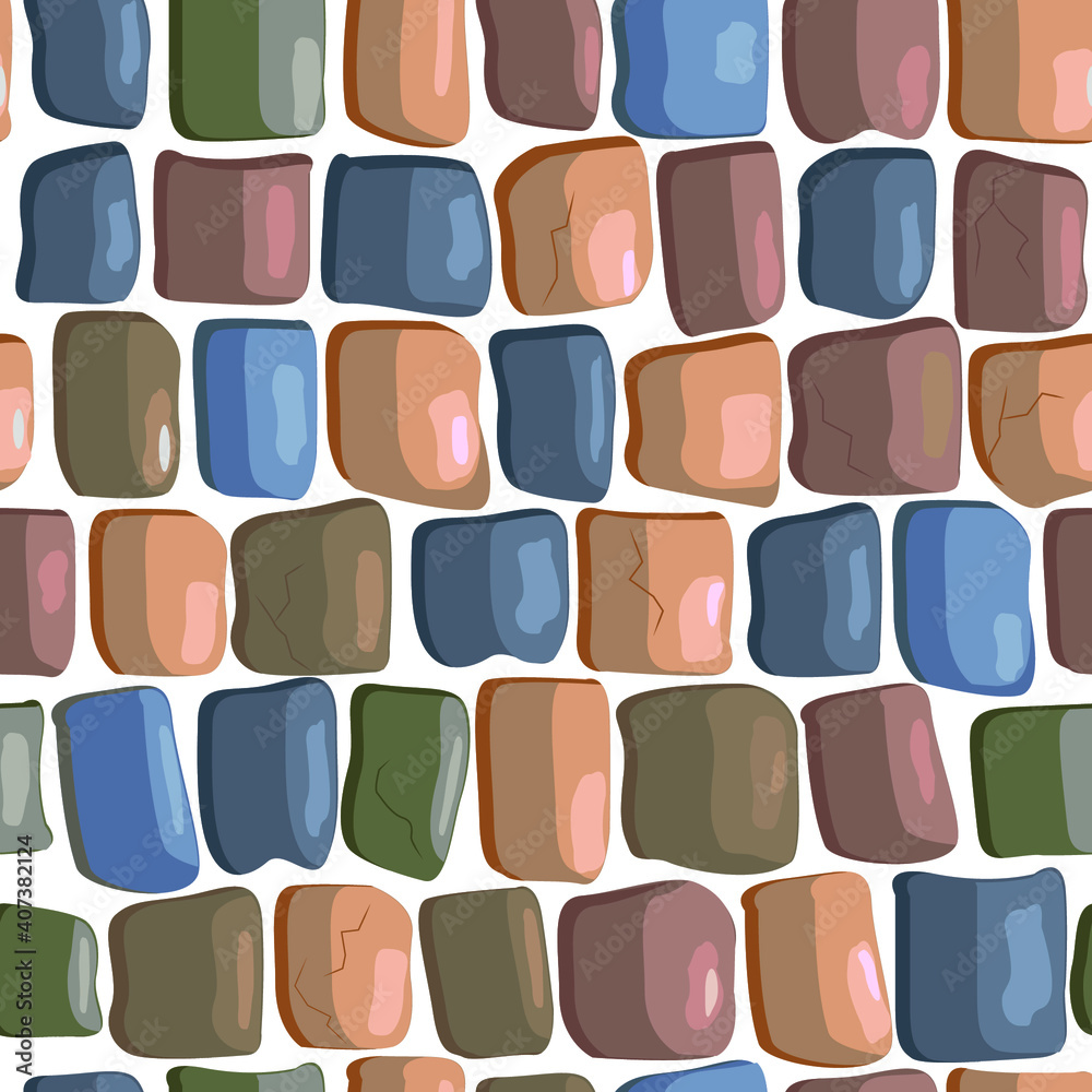 seamless background of stones, paving stones. Vector pattern stone wall or road for decoration of games and objects. building texture. seamless background of stones, paving stones. Vector pattern stone wall or road for decoration of games and objects. building texture.