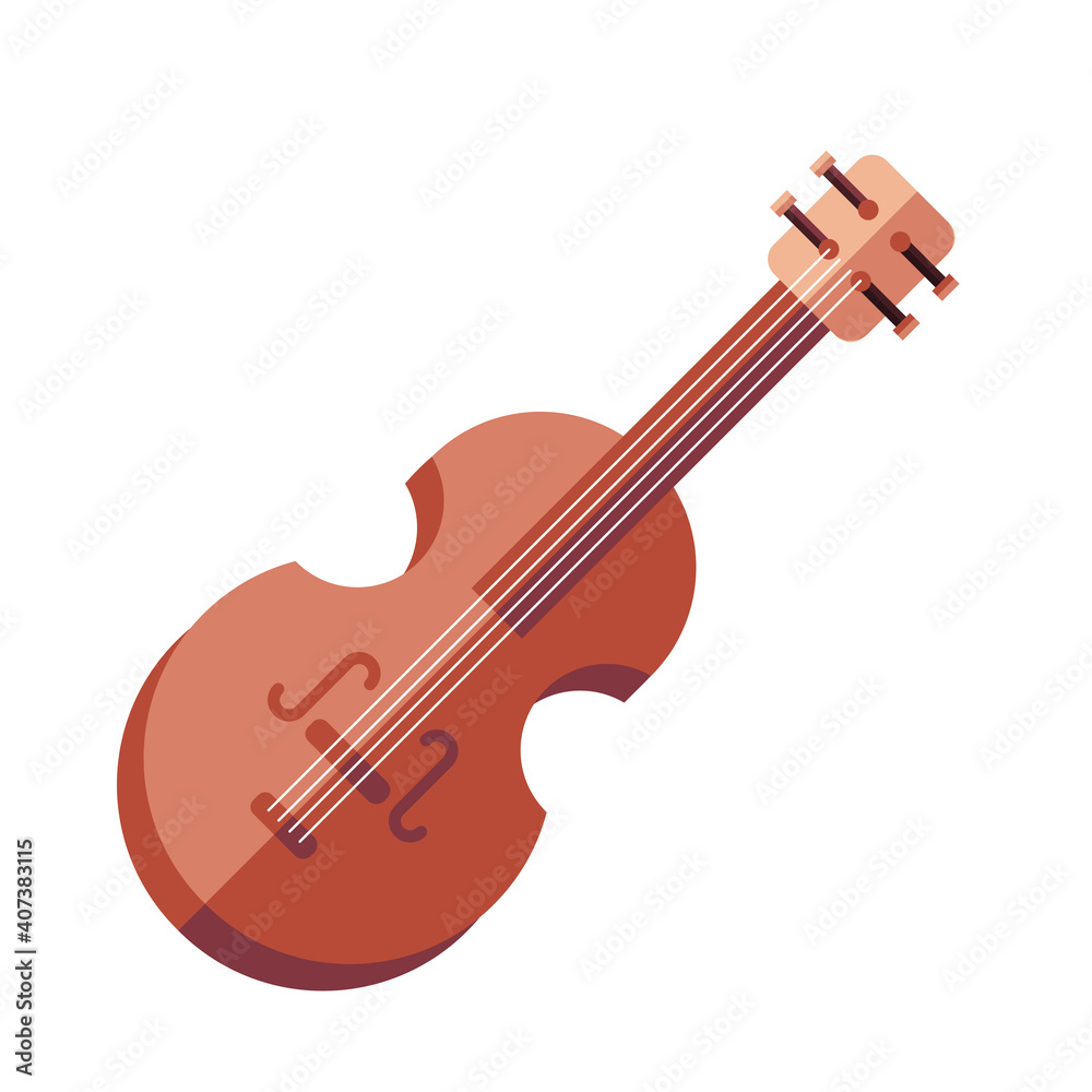 Fototapeta premium violin instrument icon vector design