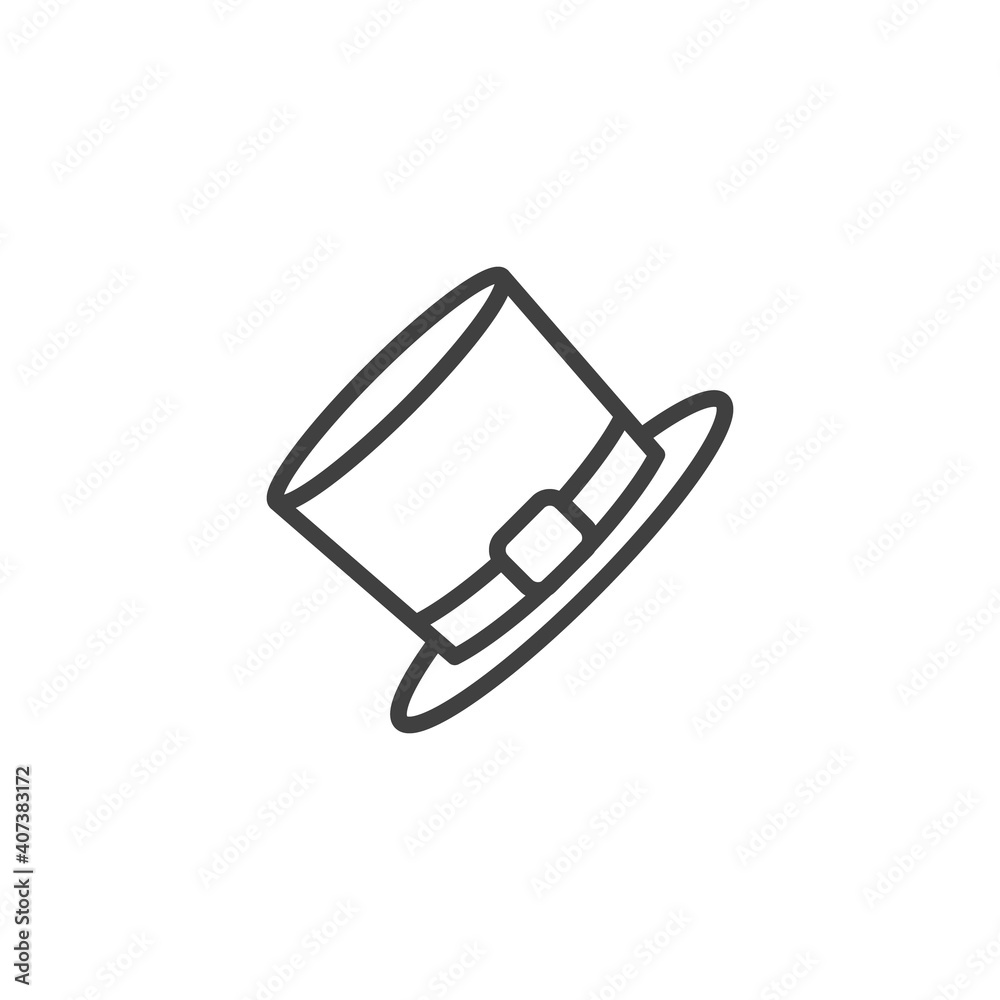 Leprechaun hat line icon. linear style sign for mobile concept and web design. St. Patrick's Day hat outline vector icon. Symbol, logo illustration. Vector graphics Leprechaun hat line icon. linear style sign for mobile concept and web design. St. Patrick's Day hat outline vector icon. Symbol, logo illustration. Vector graphics