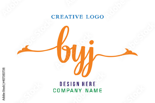 BYJ lettering logo is simple, easy to understand and authoritative